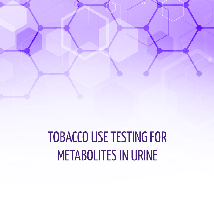 Tobacco Use Testing for Metabolites in Urine
