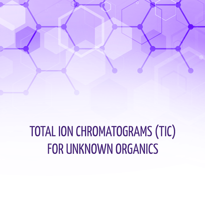 Total Ion Chromatograms (TIC) for Unknown Organics